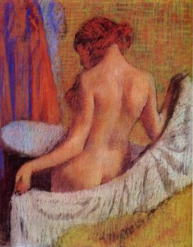 Edgar Degas : After the Bath XI